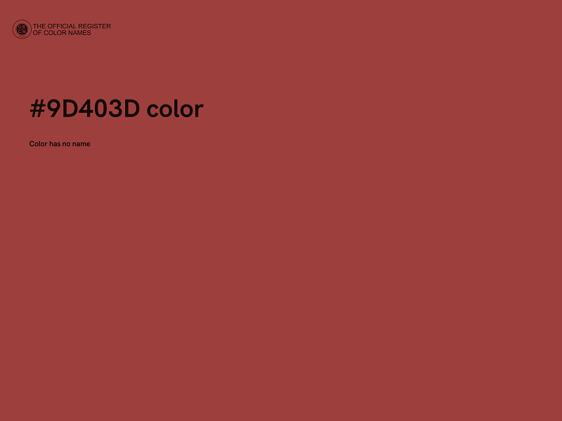 #9D403D color image