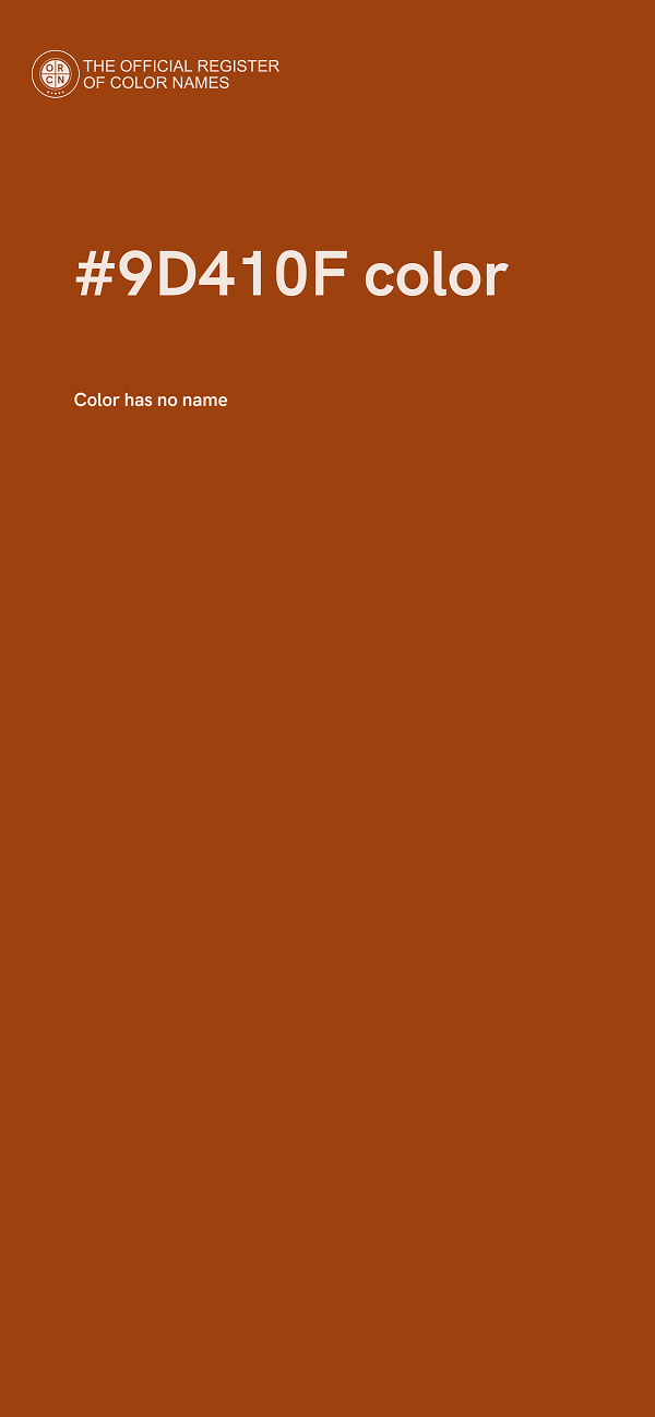 #9D410F color image