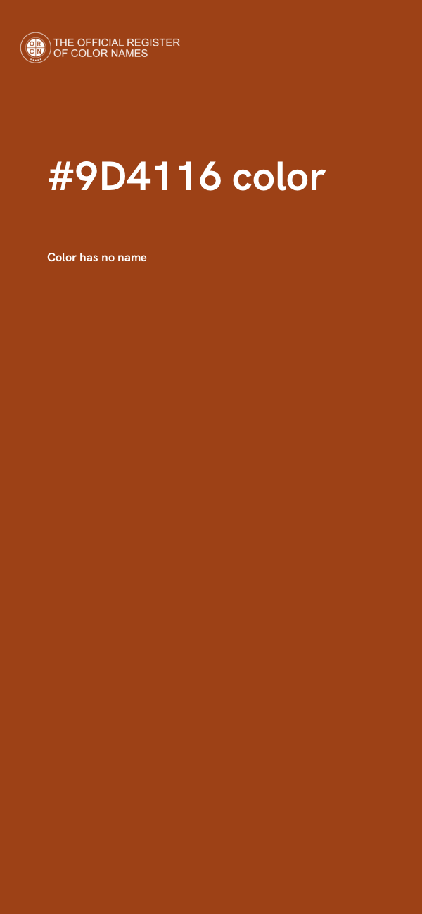 #9D4116 color image
