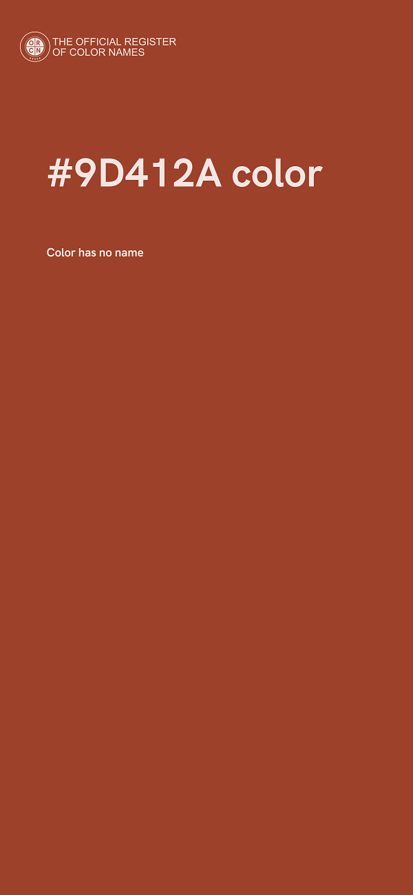 #9D412A color image