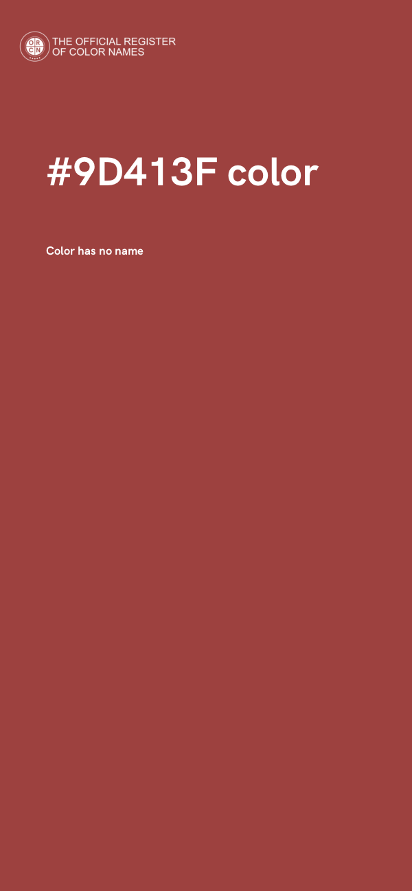 #9D413F color image