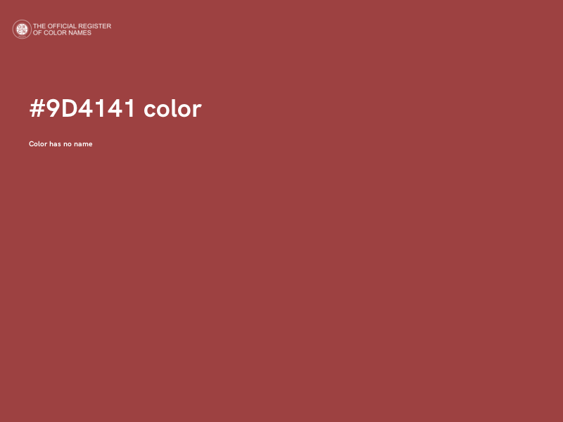 #9D4141 color image