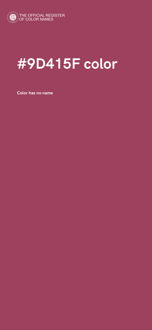 #9D415F color image