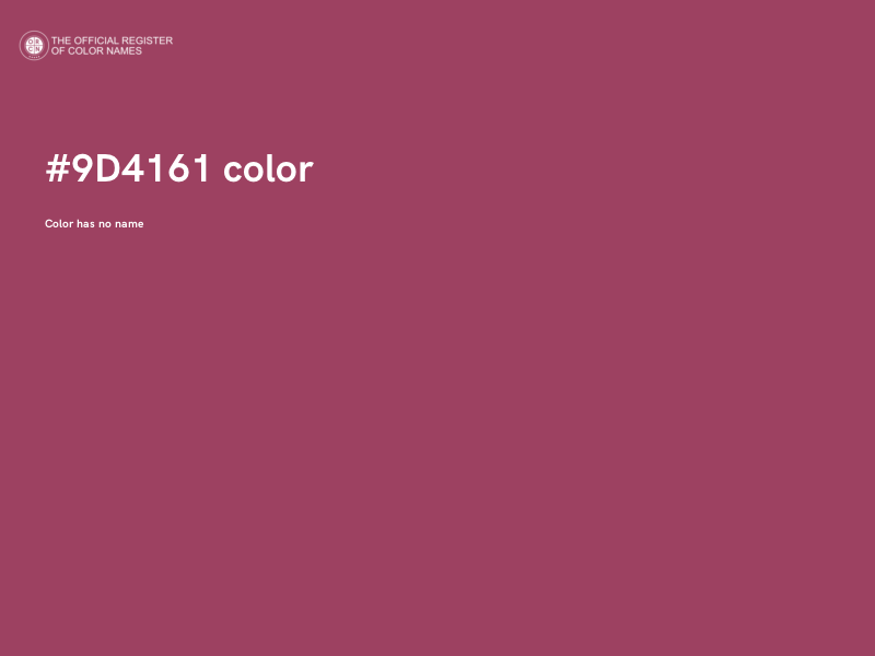#9D4161 color image