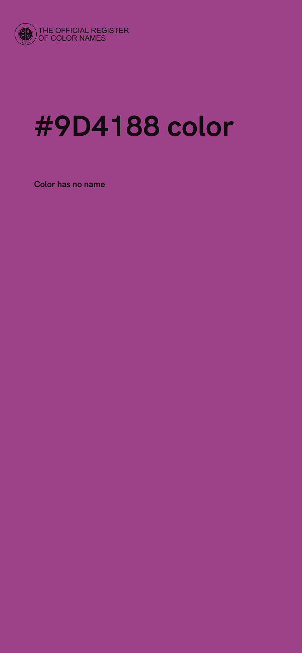 #9D4188 color image