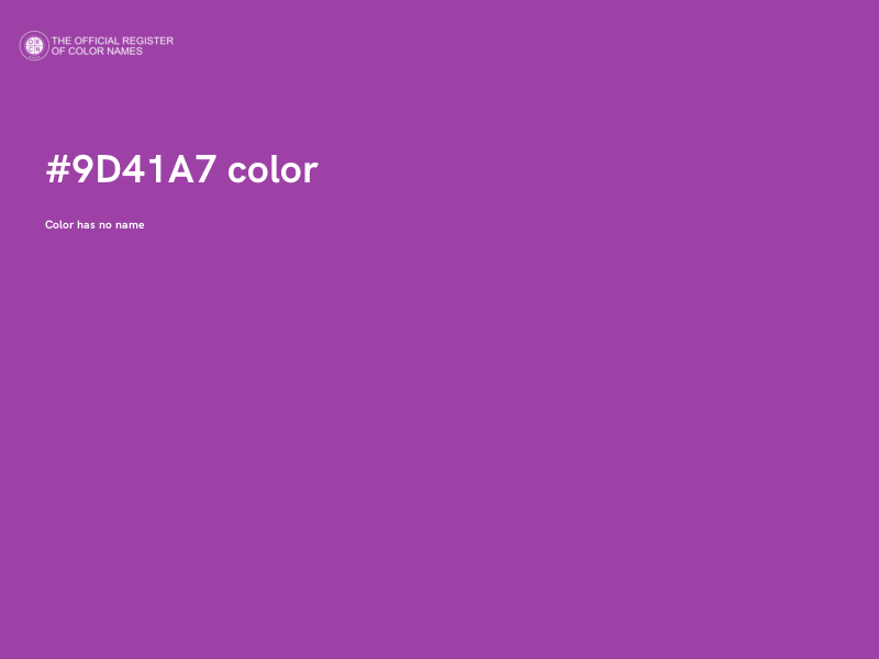 #9D41A7 color image