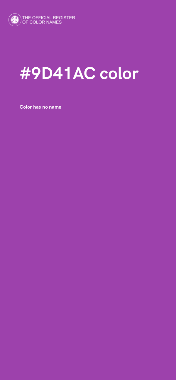 #9D41AC color image