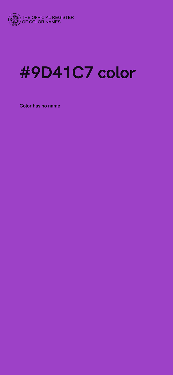#9D41C7 color image