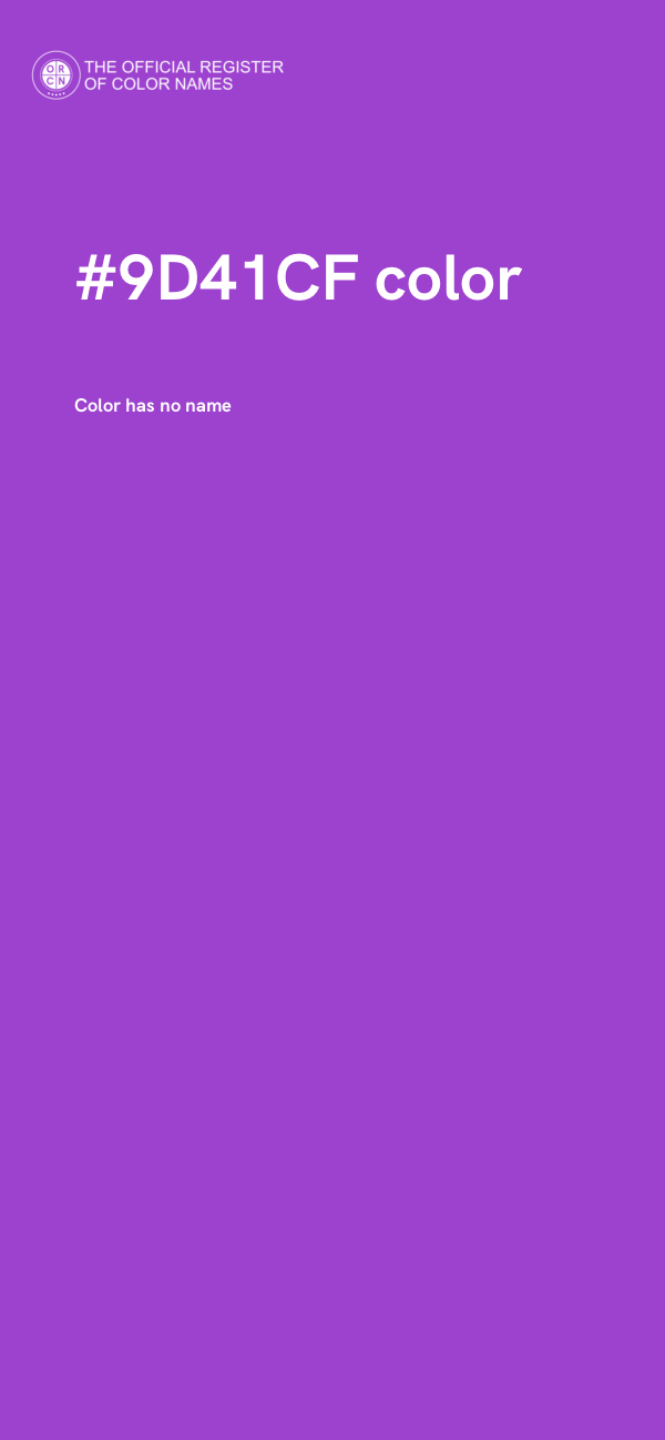 #9D41CF color image