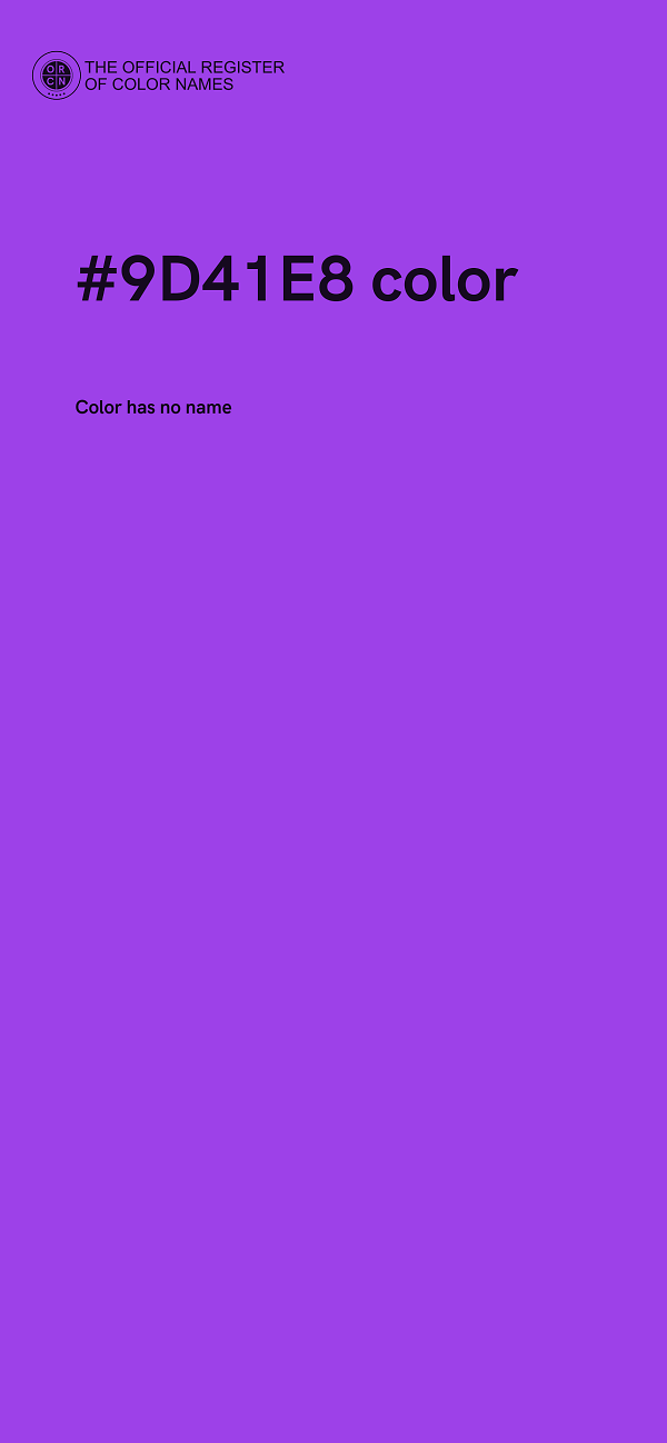 #9D41E8 color image