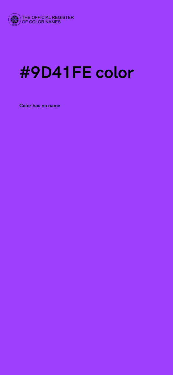 #9D41FE color image