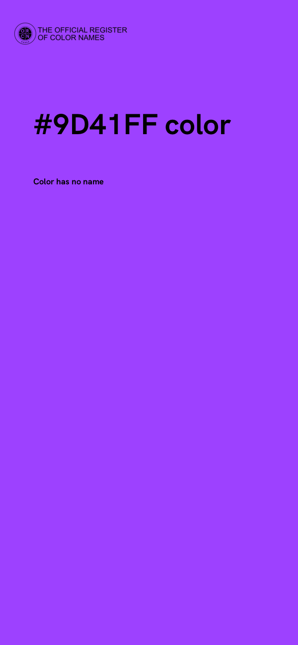 #9D41FF color image