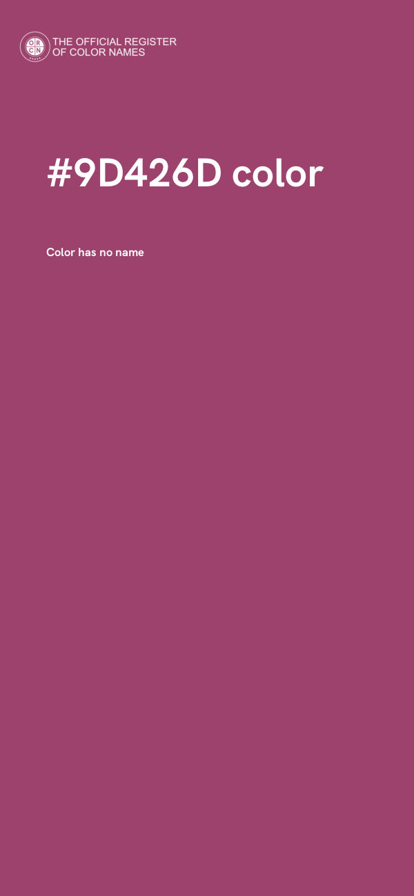 #9D426D color image