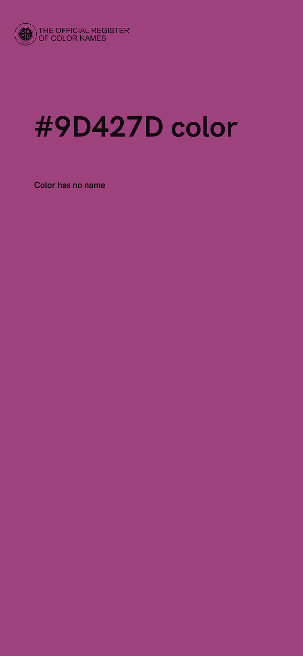 #9D427D color image