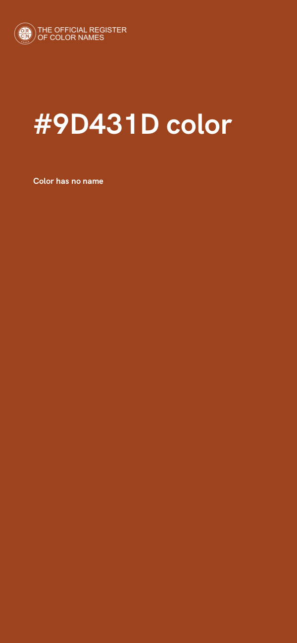 #9D431D color image