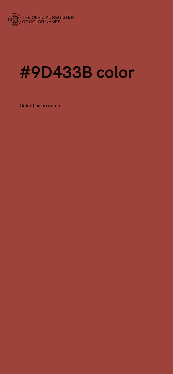 #9D433B color image