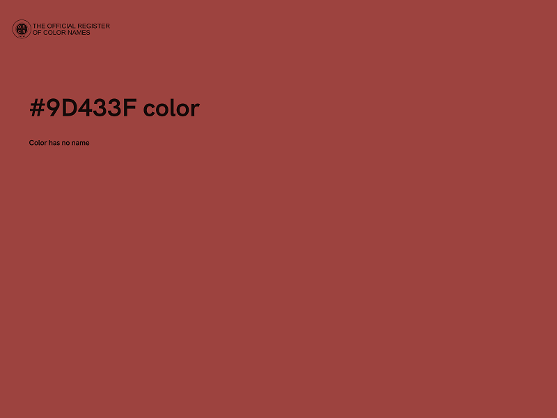 #9D433F color image