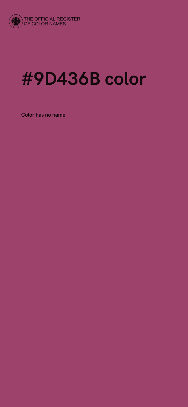 #9D436B color image