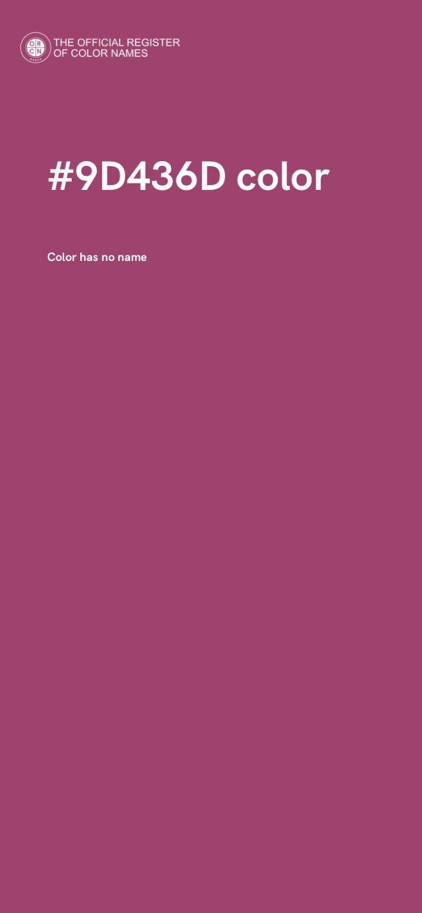 #9D436D color image