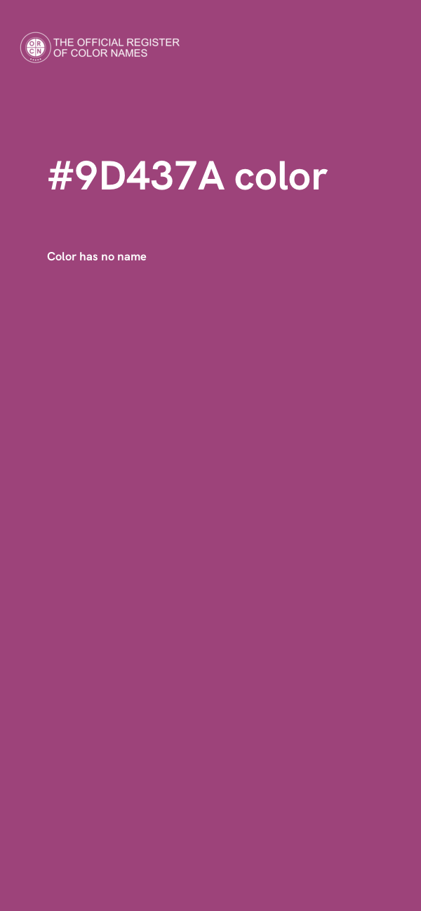 #9D437A color image