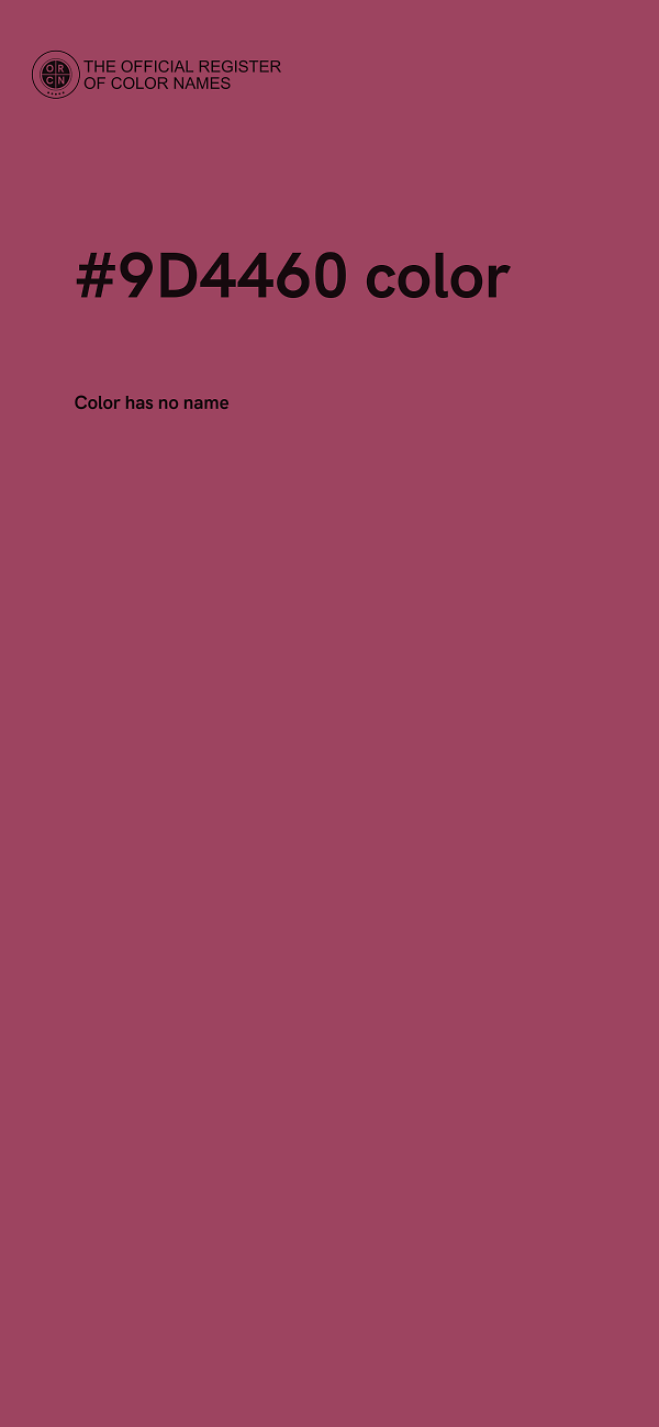 #9D4460 color image
