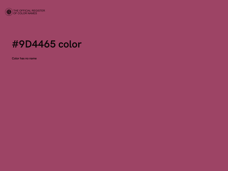 #9D4465 color image