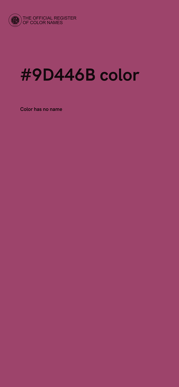 #9D446B color image