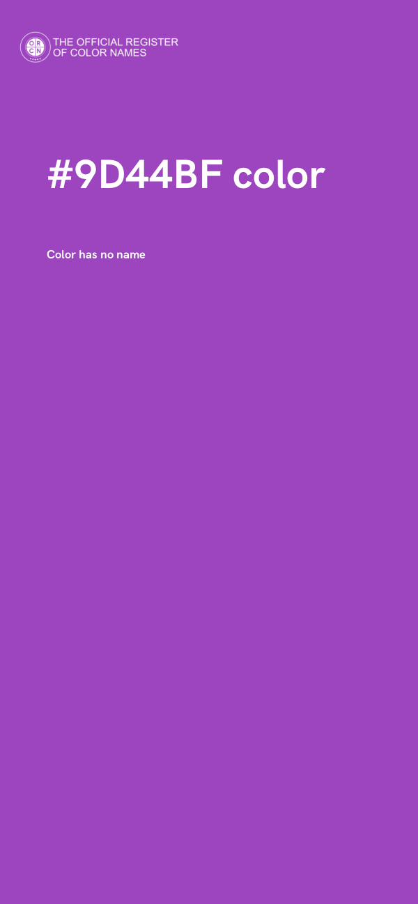 #9D44BF color image