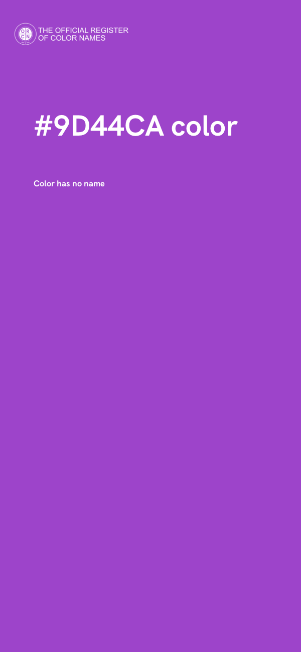 #9D44CA color image