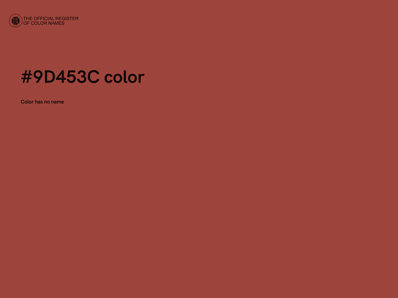 #9D453C color image