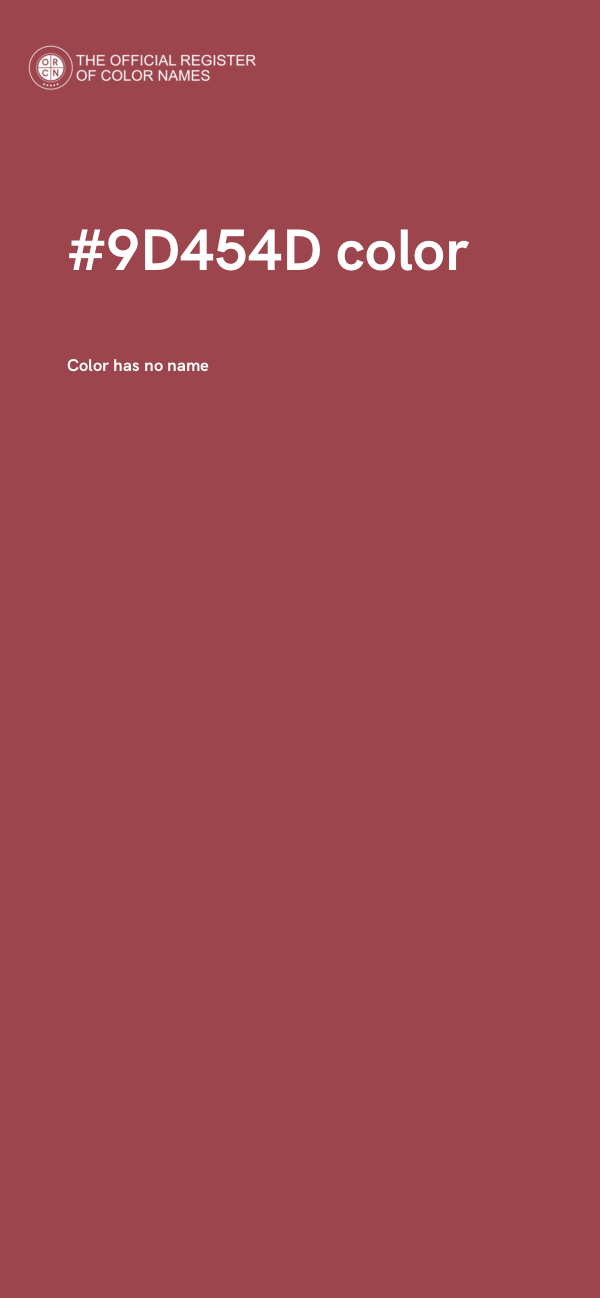 #9D454D color image