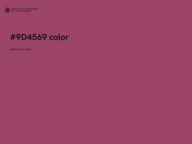 #9D4569 color image