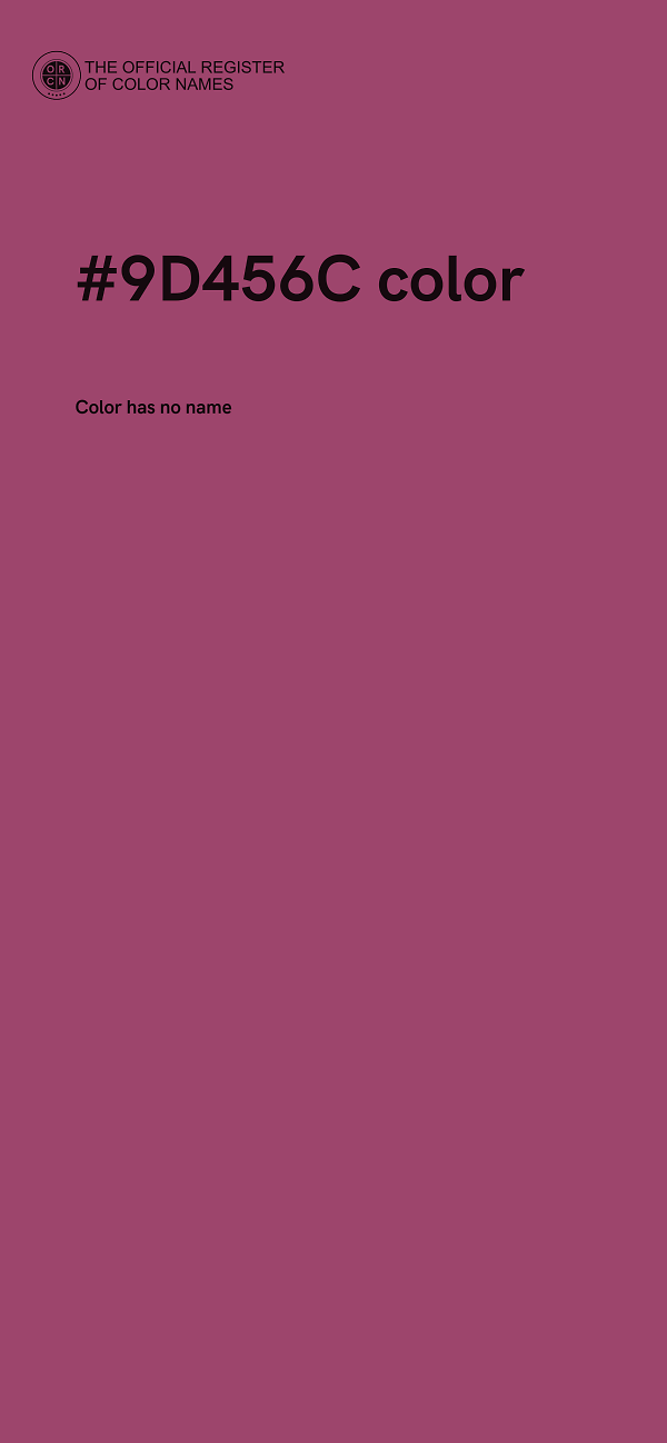 #9D456C color image