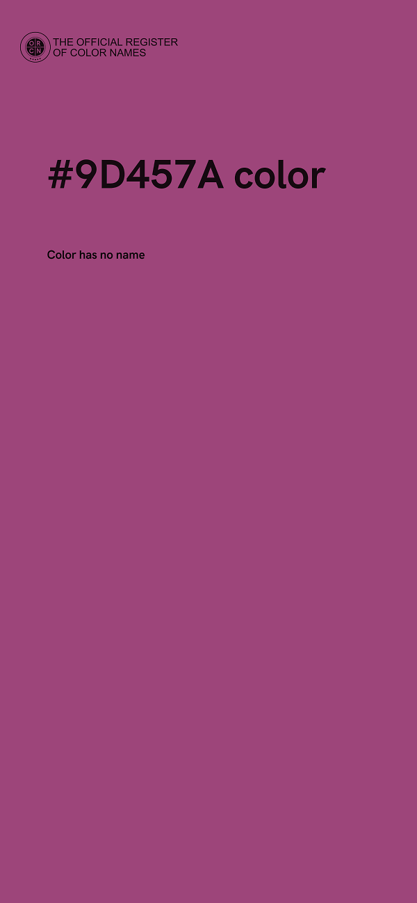 #9D457A color image