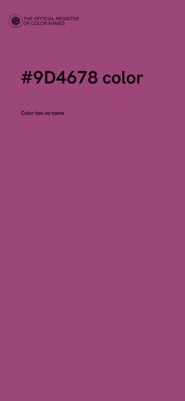 #9D4678 color image