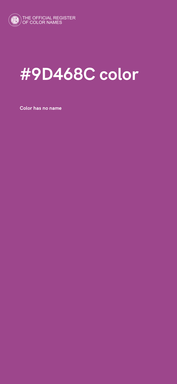 #9D468C color image