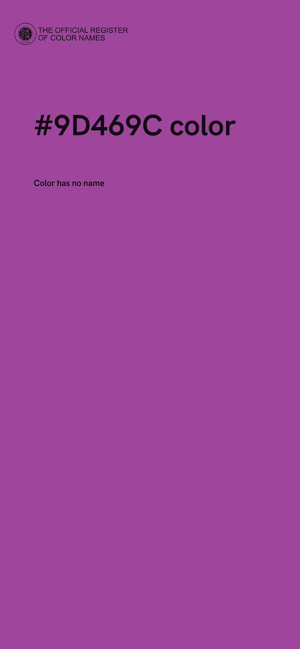#9D469C color image