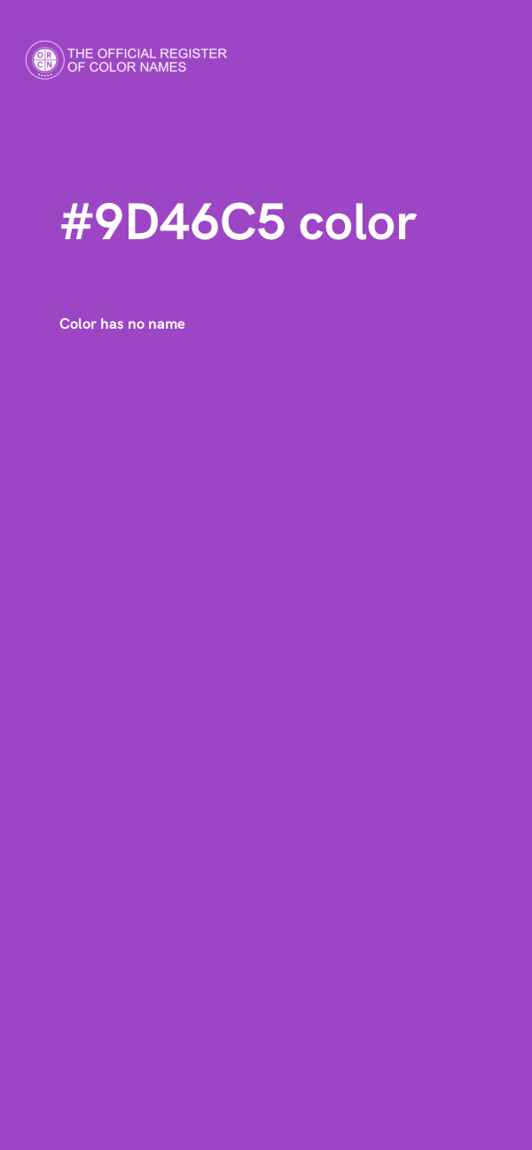 #9D46C5 color image