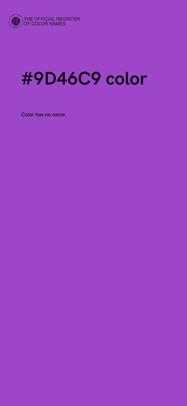 #9D46C9 color image