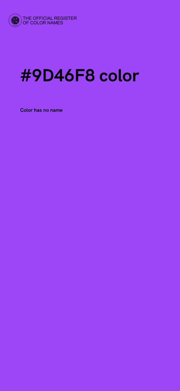 #9D46F8 color image