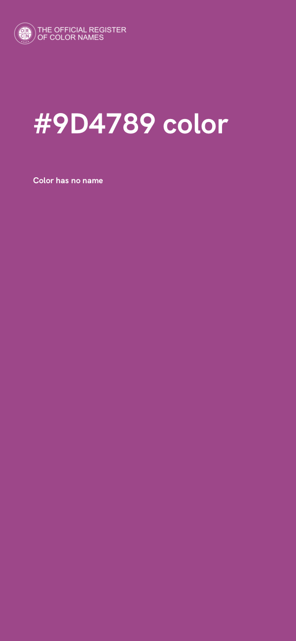 #9D4789 color image