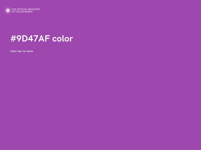 #9D47AF color image