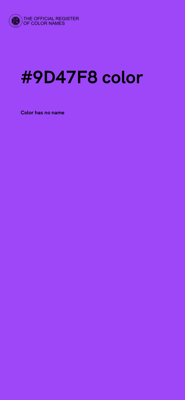 #9D47F8 color image