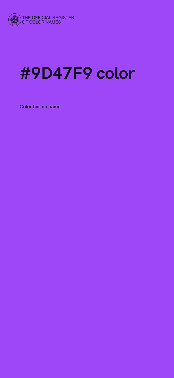 #9D47F9 color image