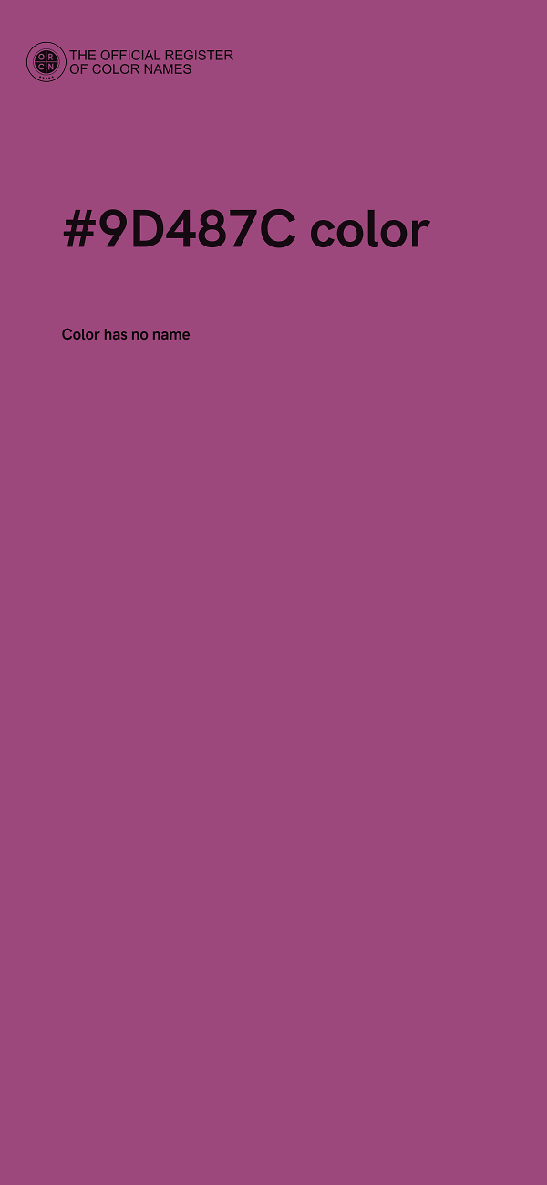#9D487C color image