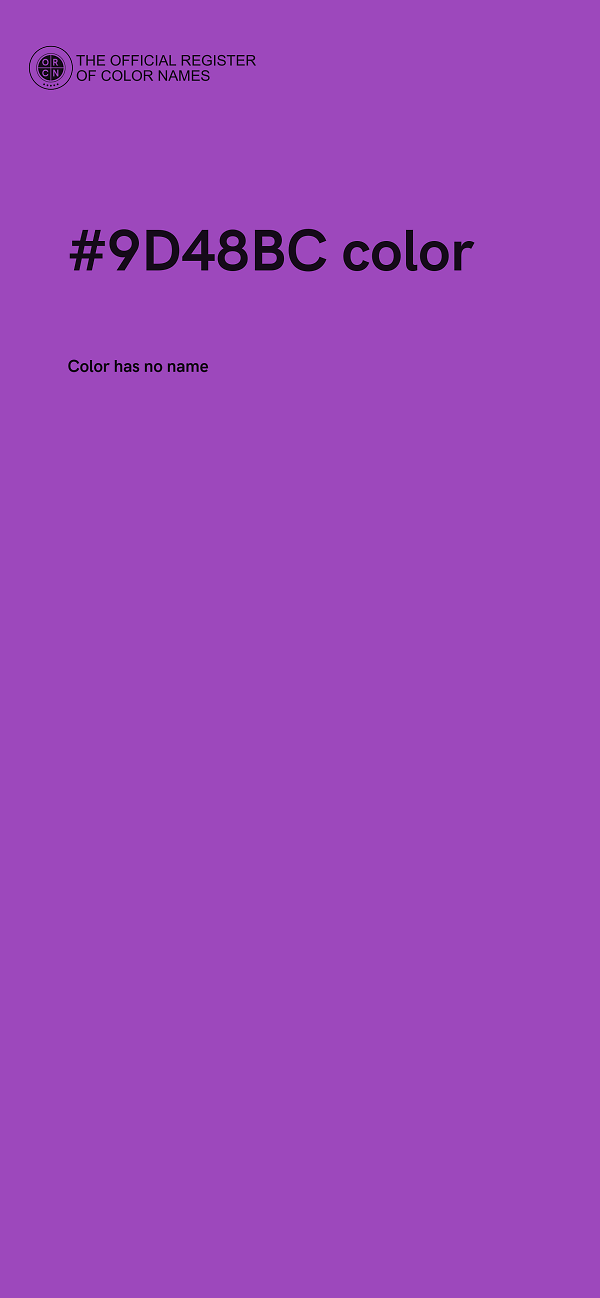 #9D48BC color image