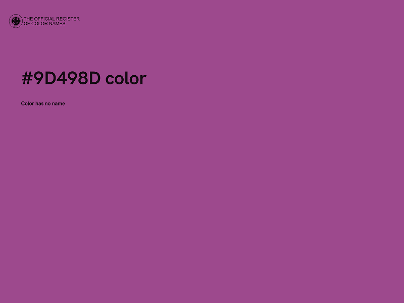 #9D498D color image