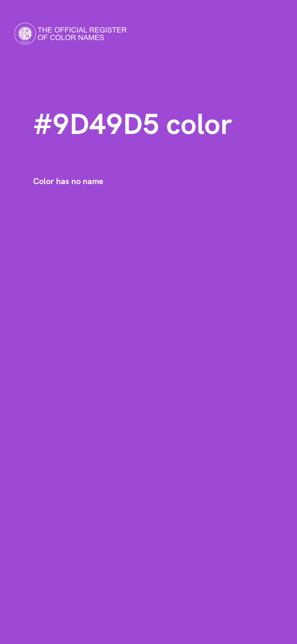 #9D49D5 color image
