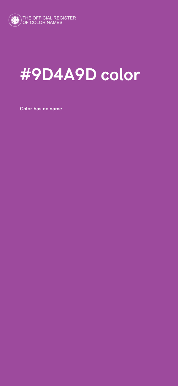 #9D4A9D color image