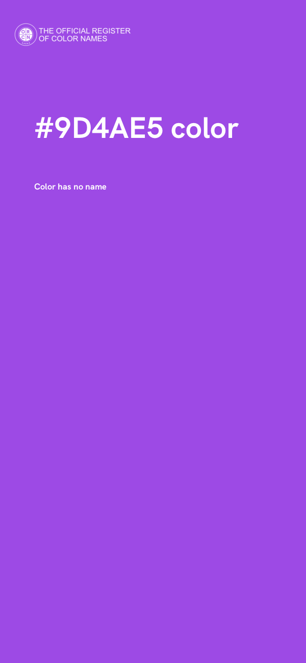#9D4AE5 color image